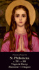 St. Philomena Prayer Card-PATRON OF TEST TAKERS